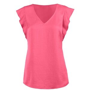 Cabi Pink V-Neck Women's Top